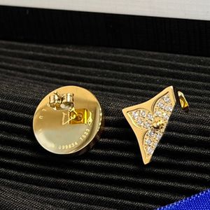 wholesale Fashion Designer Earrings Crystal Flower Stud Earring Brand Letter High-end Stainless Steel 18k Gold Plated Earring Women Wedding Jewelry Birthday Gift