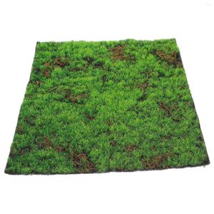 Dekorativa blommor Simulerad Moss Lawn Grass Mat Fake mattan Mattan Artificial Turf Area Rugs Garden