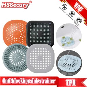 Set Hair Filter Sink Antiblocking Strainer Bathtub Shower Floor Drain Stopper Silicone Kitchen Deodorant Plug Bathroom Accessories