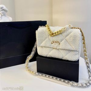 Designer cc19bag designer bolsa de ombro bolsa bola de cadeia bolsa de moda de moda luxuris bolsas de lã tricô