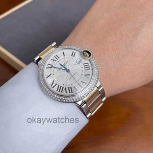 Unisex Dials Automatic Working Watches Carter Blue Balloon Set With Diamond 42mm Mechanical Watch Mens W69009Z31