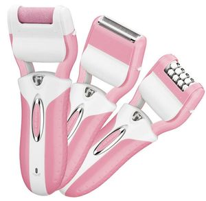 3 in1充電可能な電気ボディヘアリムーバーベルベット滑らかな女性シェーバーエピレータービキニレッグヘアカット除去女性剃毛エピレーター2491746