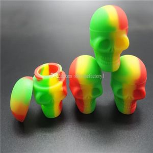 Contenitori per cranio da 3 ml contenitore di silicone colore assortito per tamponi a forma tonda contenitori di silicone barattoli di silicone contenitori DAB4568375