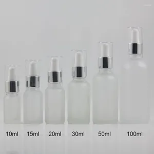 Butelki do przechowywania butelki z kolorem matowym/oliwek z pojemnikiem kosmetycznym z kroplowaniem 20 ml próbki podróży opakowanie