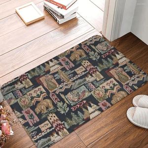 Carpets Non-slip Doormat Lodge Style Northwoods Carpet Bath Bedroom Mat Welcome Indoor Pattern