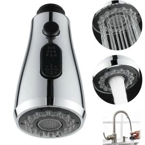 Set Universal Kitchen Faucet Head Pull Out Dusch Nozzle Sprayer Bad Sänk TAP -ersättning Tillbehör Black Silver Head Aerator