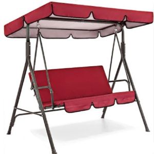 Украшения 3Seat Swing Seat and Cover Cover Cover Garden Swing Hammock Палатка Водонепроницаемое ультрафиолетовое крышка внутреннего двора (не включать качание)