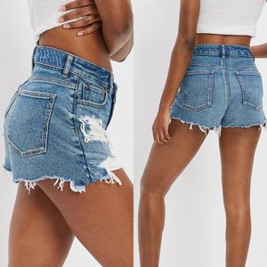 Женские джинсы джинсовые шорты женщины с высокой талией на эласти лето джинсы причин