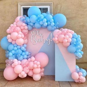 Party Decoration 1 Set Gender Reveal Balloons Garland Pastel Pink Blue Balloon Arch For Boys Or Girls Decor Baby Birthday Supplies