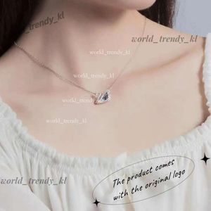 Designer Swarovskis Necklace Jewelry Necklace Jumping Heart Swan Necklace Female Element Crystal Smart Clavicle Chain 597