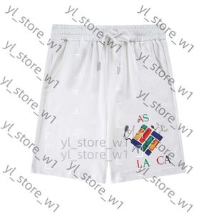 Casablanc Shorts Mutandine Pantaloni da coregne, lunghezza della strada in cinque pezzi Casa Blanca Casa Blanca Man Keee Beach Casa Blanca Top Shirts 8573