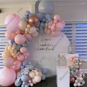 Party Decoration 125st Baby Shower Girl Girl Birthday Balloon Macaron Pink Grey Arch Kit For Wedding Anniversary Decor