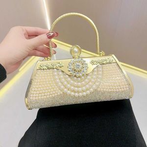 Evening Bag Handheld Bag with Diamond Embedding Celebrity Qipao Banquet Women's Crossbody