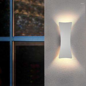 Vägglampa IP65 Vattentät led utomhus trädgårdsljus aluminium uppåt interiör ljus sovrum vardagsrum inomhus sconce