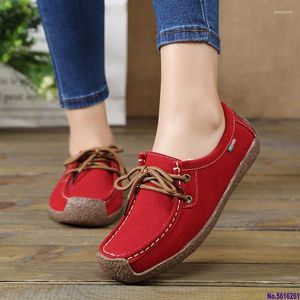 Повседневная обувь Moccasins Women Flats 2024 Осенняя женщина.