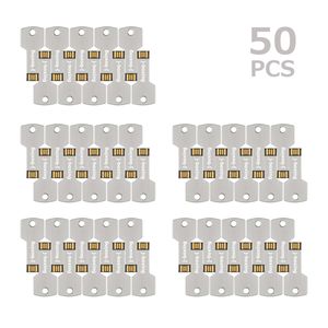 Hurtownia 50pcs 8 GB USB 2.0 Dyski lampy błyskowe metalowy klawisz pamięci Flash Stick na PC laptop MacBook Tcumb Penage Penue Puste Media Multisolors