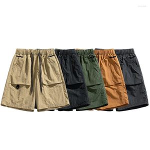 Shorts masculinos Americanos de macacão rápido de verão esportes casuais soltos Cinco quartos de calça casais