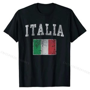 Men's T-Shirts Vintage Ita Itan Flag Italy T-Shirt Casual Cotton Men Tops Shirts Tight Designer Top T-shirts T240425