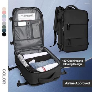 Stume da stoccaggio Grande zaino da viaggio per uomini Flight Airline Antiploved Waterproof Laptop Anti Furt Shuk