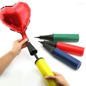 Party Decoration Hand Held Dual Action Plastic Balloon Pump Inflator Portable Colors Wedding Random Color