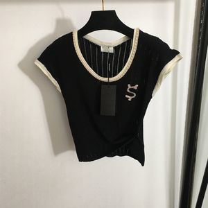 Summer Transparent T Shirt Letters Projektant Camis Trendy Oddychające koszule luksusowe osobowości swobodne topy