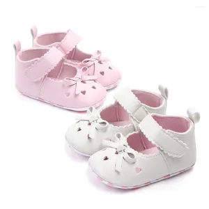 First Walkers Fashion Infant Girls Shoes Soft Sole Footwear Toddler Cute Bows Princess Dress Flat For 1 Year Born Birthday Gifts Baby Items