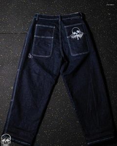 Мужские джинсы уличная одежда отдых свободно ретро -картинка