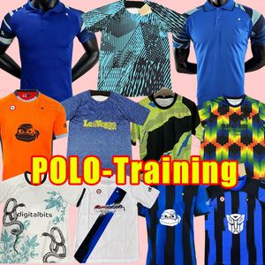 Maglie da calcio tra Lukaku 23 24 Barella Vidal Lautaro Eriksen Alexis Dzeko Correa Uniforms Shirts da calcio 2023 2024 Milico Men Polo Allenamento Ninja