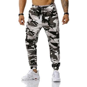 Męskie spodnie Autumn Spring Kamuflage Pantging Spodnie Męskie spodnie towarowe Multi kieszeni Spodnie sportowe Męskie Hip-Hop Casual Jogging Spodne Mens xxxl J240429