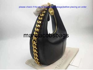 sacchetto Stella McCartney Frayme Bagna zippato medio Donne piccole cuoio Borse Hobo con borse di lusso Gold Medall Purse Nicchia High Sense