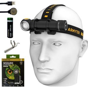 ArmyTek Wizard C2 Pro Max XHP70.2 LED LED Magnet Rechargable 4000 Lumens W/ Free Eco Sensa Magnetic USB Cable - حل الإضاءة الخارجي النهائي