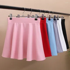 Юбки женская юбка с шортами розовая корейская летняя одежда Faldas para mujere белый теннис спортивная мини -школьная форма для девочек