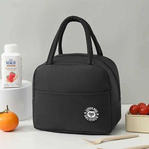 Bento Boxes Portable Lunch Bag Ny Heat Isolated Box Handväska Cooler Container School Food Storage Q240427