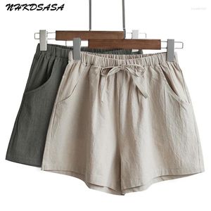 Frauen Nachtwäsche Baumwolle Leinen Shorts Frau Zuhause mit einfachen kurzen Hosen Minihosen Trafic High Taille Bottom für Teen Girls Summer Plus