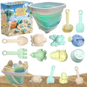 Sand Play Water Fun Kids Beach Sand Toys Set Beach Toys Sand Molds Beach Hucket Beach Shovel Tool Kit Sandbox Toys For Toddlers Outdoor Play Gift D240429