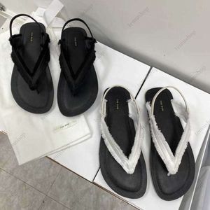 The Row the Row Shoes 2023 Summer New New Minimal Flat Roman Shoes Mostice Silnals Women G6FZ