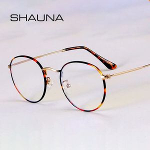 Shauna Classic Antible-Slue Light Glass Frame Frame Designer Fashion круглые металлические оптические рамы компьютерные очки 240428