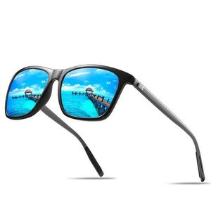 Sonnenbrillen Djxfzlo Männer Vintage Aluminium polarisierte klassische Marke Suns Gläsern Beschichtungsobjektiv Fahren Brillen für Männer/Frauen H240429