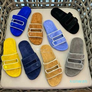 LP Summer Man Suese Slippers Luxe Mule обувь искренняя кожаная мужчина повседневная случайная скольжение на квартирах