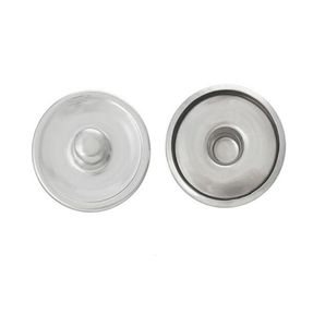 Base in lega di base a scatto da 18 mm Round Silver Base per Glass Cabochons Gioielli fai -da -te Making5942226