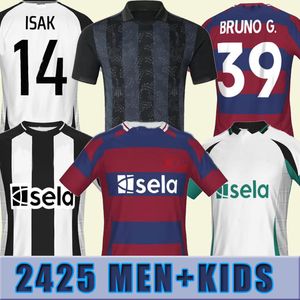 2024 2025 S-4XL Bruno G. New Castles Soccer Jerseys 2023 2024 Wilson Saint Maximin Isak Unitive Shirt Home Home Third Set Fan Men Kids Kit