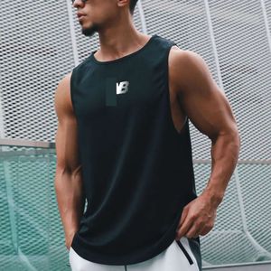 Luxury designer mens tshirt men gym stylish bodybuilding clothing classic lettering printed sleeveless shirt chest thin breathable exercise tshirts