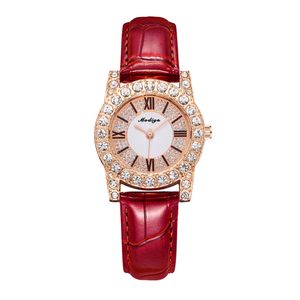 Versione coreana di moda Internet Celebrity Orologio per studenti Diamond Full Diamond Wholesale con Diamond Roman Scala Women's Watch