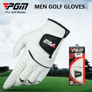 Luvas PGM 1 peça homens Men, luvas de golfe de campal respirável, verão masculino de mão esquerda Mettens de proteção de palmeira Luvas esportivas