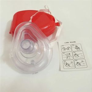 Maschera di respirazione CPR di pronto soccorso professionale Proteggi i soccorritori Respirazione artificiale riutilizzabile con strumenti di valvola a senso unico