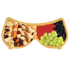Plates Wooden Creative Fruit Plate Quality Wood And Craftsmanship Tray For Store Cheese Snack Sausage