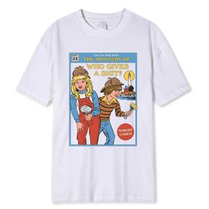 メンズTシャツあなたは誰がたわごとを与える人のミステリーを解決するのを手伝うことができます。