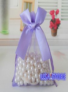 Корабль 100 шт. Различные размеры сумки Organza Bowknot Butterfly Business Promote Packaging Bag Sachet Candy Beads Рождественский подарок 3055219