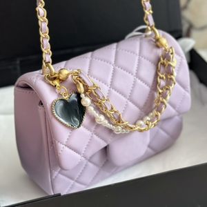 Umhängetaschen Frau Designer -Einkaufstaschen Marke Umhängetaschen für Frauen Fett Fong Luxus cf Kettenbeutel Klappen Designer Handtasche Hochqualitativen Brieftaschen Crossbody -Taschen 01