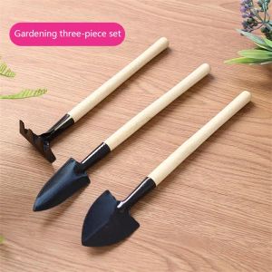 Kits Gardening Tools ThreePiece Set Mini Garden Tools Multifunktion Spade Harrow Shovel Hushåll Växt Pine Soil Shovel